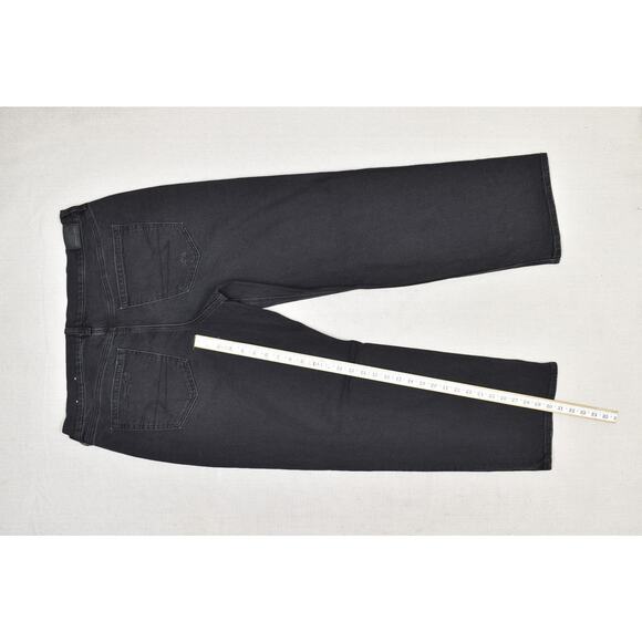 American Eagle Black Curvy Straight Jeans Plus Size 18 Regular Cotton Blend - Picture 3 of 8